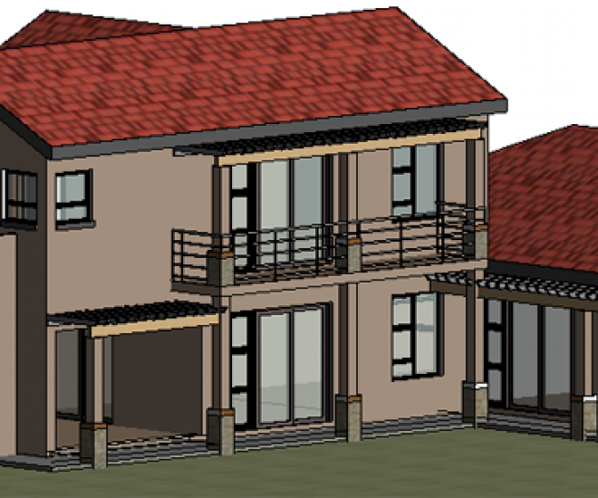 House Drawing Side View